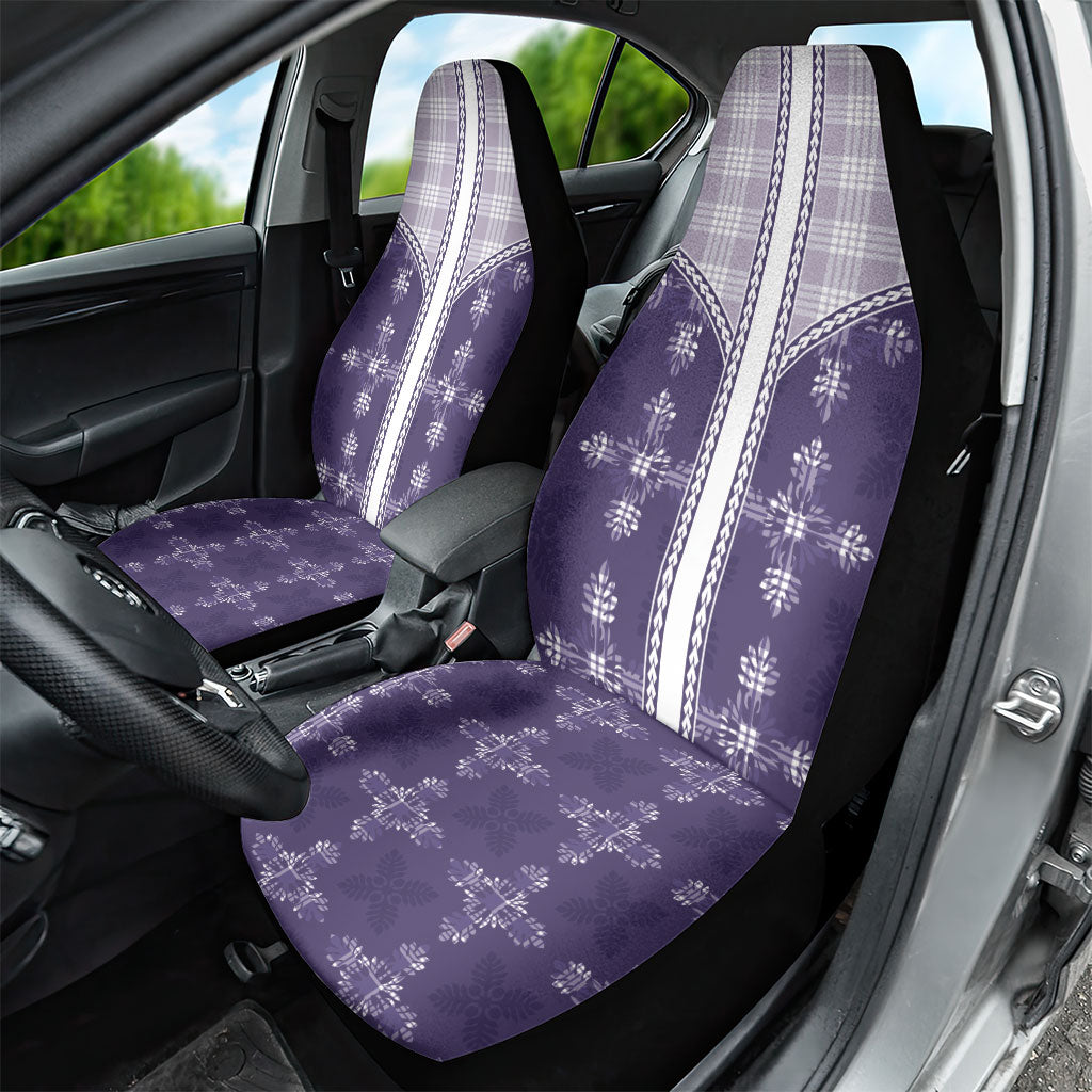 Purple Hawaii Paniolo Quilt Motif Car Seat Cover LT05 - Polynesian Pride