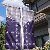 Purple Hawaii Paniolo Quilt Motif Garden Flag LT05 - Polynesian Pride