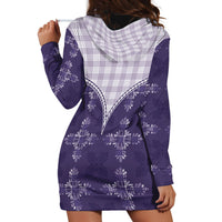 Purple Hawaii Paniolo Quilt Motif Hoodie Dress LT05 - Polynesian Pride