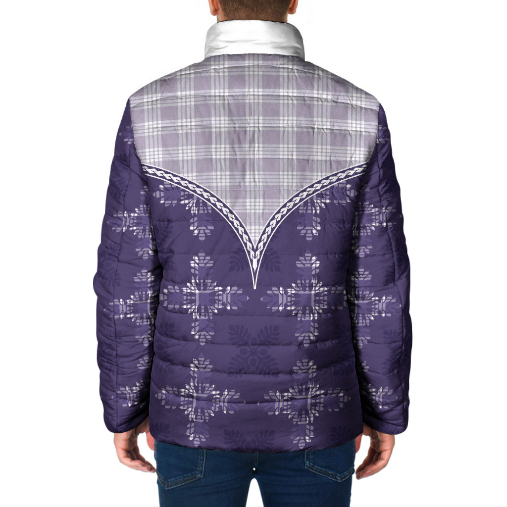 Purple Hawaii Paniolo Quilt Motif Padded Jacket LT05 - Polynesian Pride