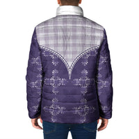Purple Hawaii Paniolo Quilt Motif Padded Jacket LT05 - Polynesian Pride