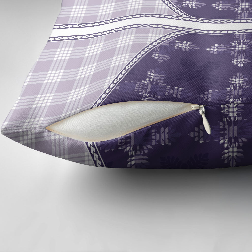 Purple Hawaii Paniolo Quilt Motif Pillow Cover LT05 - Polynesian Pride