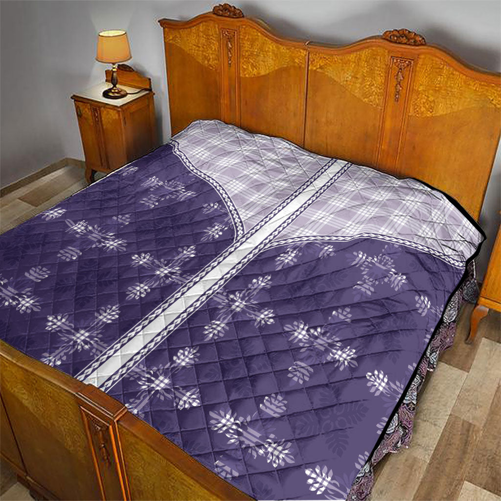 Purple Hawaii Paniolo Quilt Motif Quilt LT05 - Polynesian Pride