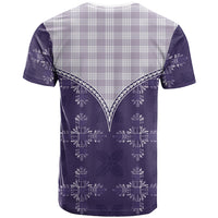 Purple Hawaii Paniolo Quilt Motif T Shirt LT05 - Polynesian Pride