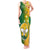 Personalized Papua New Guinea Enga Province Tank Maxi Dress Mix Coat Of Arms Polynesian Pattern LT05 Women Green - Polynesian Pride