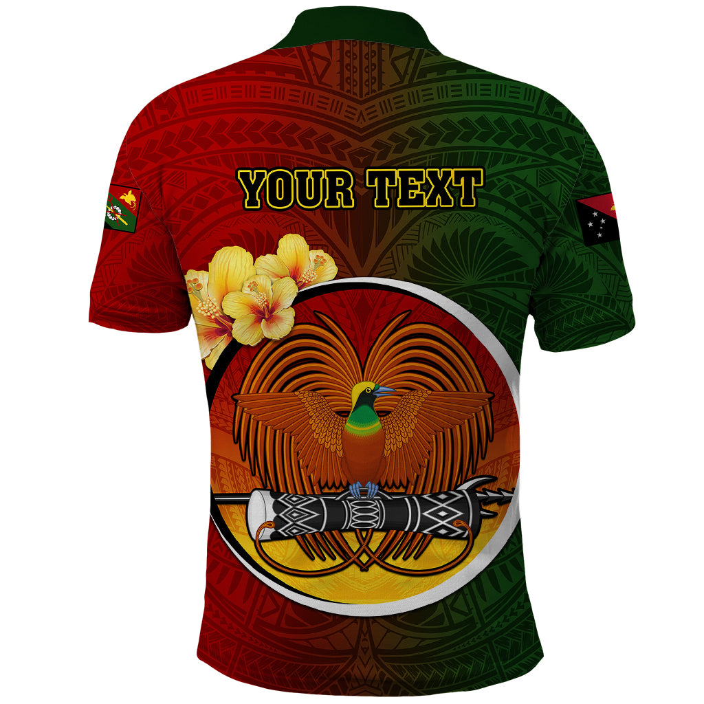 Personalized Papua New Guinea Chimbu Province Polo Shirt Mix Coat Of Arms Polynesian Pattern LT05 - Polynesian Pride