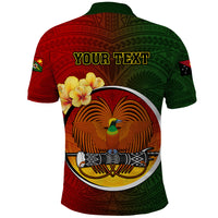 Personalized Papua New Guinea Chimbu Province Polo Shirt Mix Coat Of Arms Polynesian Pattern LT05 - Polynesian Pride