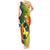 Personalized Papua New Guinea Oro Province Tank Maxi Dress Mix Coat Of Arms Polynesian Pattern LT05 Women Yellow - Polynesian Pride