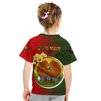 Personalized Papua New Guinea Eastern Highlands Province Kid T Shirt Mix Coat Of Arms Polynesian Pattern LT05 - Polynesian Pride