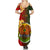 Personalized Papua New Guinea Eastern Highlands Province Summer Maxi Dress Mix Coat Of Arms Polynesian Pattern LT05 - Polynesian Pride