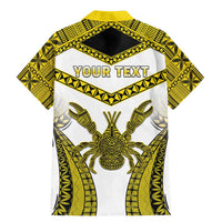 Personalised Niue The Rock Of Polynesia Family Matching Mermaid Dress and Hawaiian Shirt Peniamina Gospel Day Yellow Version LT05 - Polynesian Pride