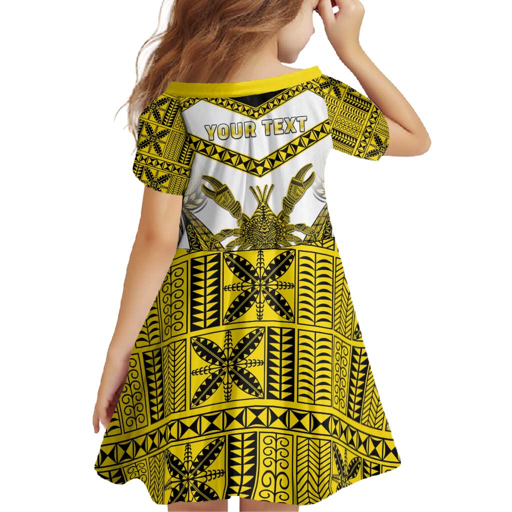 Personalised Niue The Rock Of Polynesia Family Matching Off Shoulder Maxi Dress and Hawaiian Shirt Peniamina Gospel Day Yellow Version LT05 - Polynesian Pride