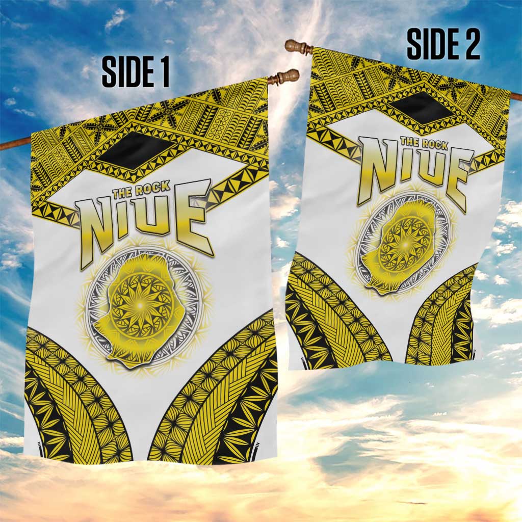 Niue The Rock Of Polynesia Garden Flag Peniamina Gospel Day Yellow Version