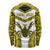 Personalised Niue The Rock Of Polynesia Long Sleeve Shirt Peniamina Gospel Day Yellow Version