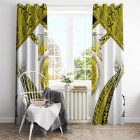 Niue The Rock Of Polynesia Window Curtain Peniamina Gospel Day Yellow Version