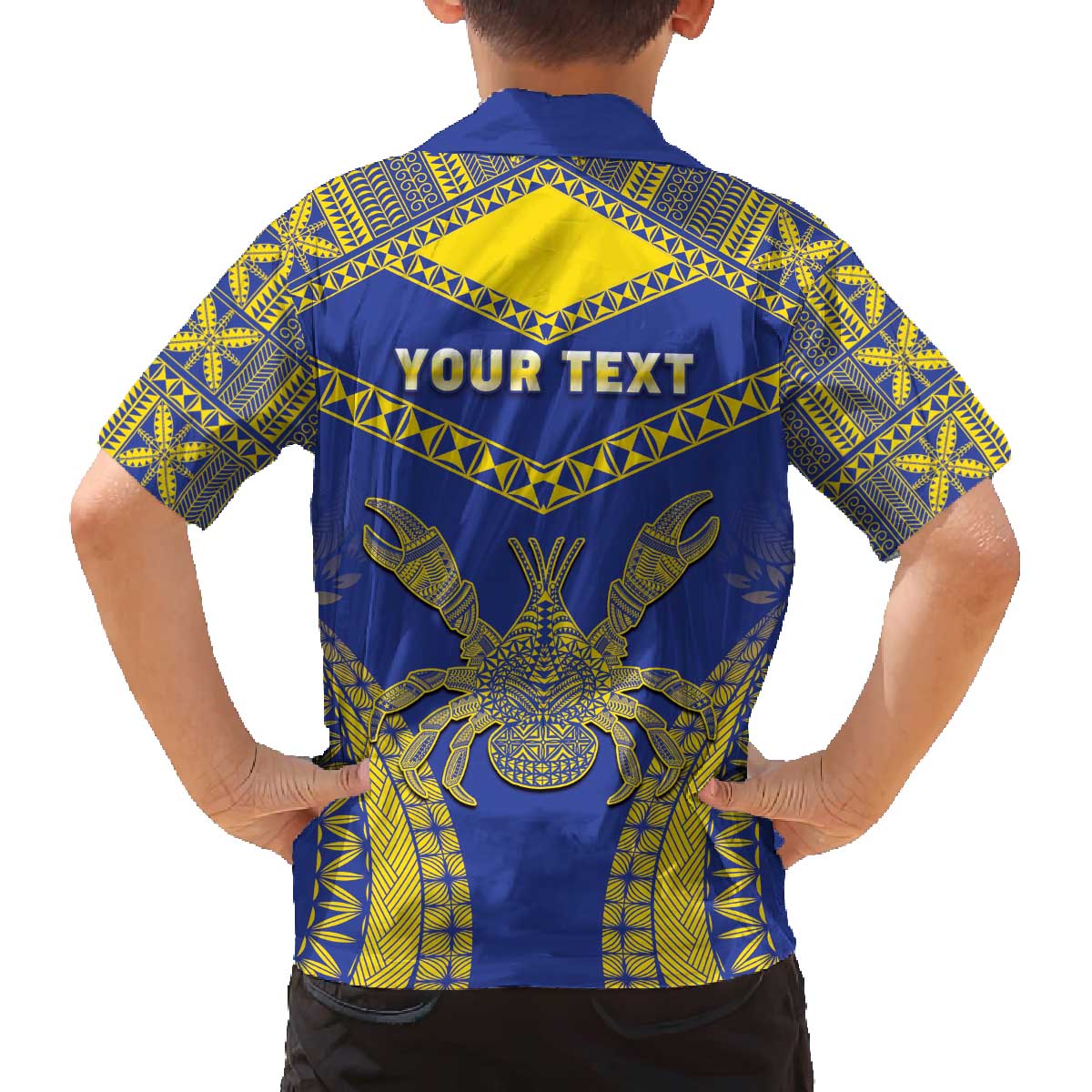 Personalised Niue The Rock Of Polynesia Family Matching Off Shoulder Short Dress and Hawaiian Shirt Peniamina Gospel Day Blue Version LT05 - Polynesian Pride