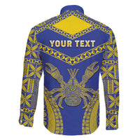 Personalised Niue The Rock Of Polynesia Family Matching Off Shoulder Short Dress and Hawaiian Shirt Peniamina Gospel Day Blue Version LT05 - Polynesian Pride