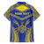 Personalised Niue The Rock Of Polynesia Family Matching Puletasi and Hawaiian Shirt Peniamina Gospel Day Blue Version