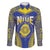 Personalised Niue The Rock Of Polynesia Family Matching Puletasi and Hawaiian Shirt Peniamina Gospel Day Blue Version