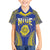 Personalised Niue The Rock Of Polynesia Family Matching Puletasi and Hawaiian Shirt Peniamina Gospel Day Blue Version