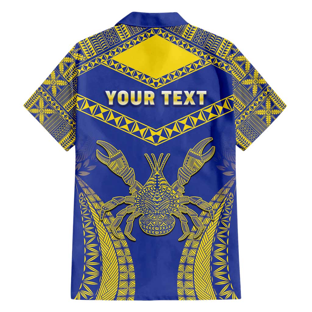 Personalised Niue The Rock Of Polynesia Hawaiian Shirt Peniamina Gospel Day Blue Version
