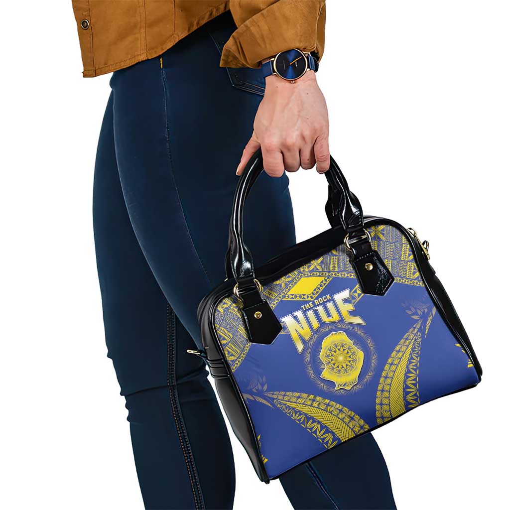 Niue The Rock Of Polynesia Shoulder Handbag Peniamina Gospel Day Blue Version