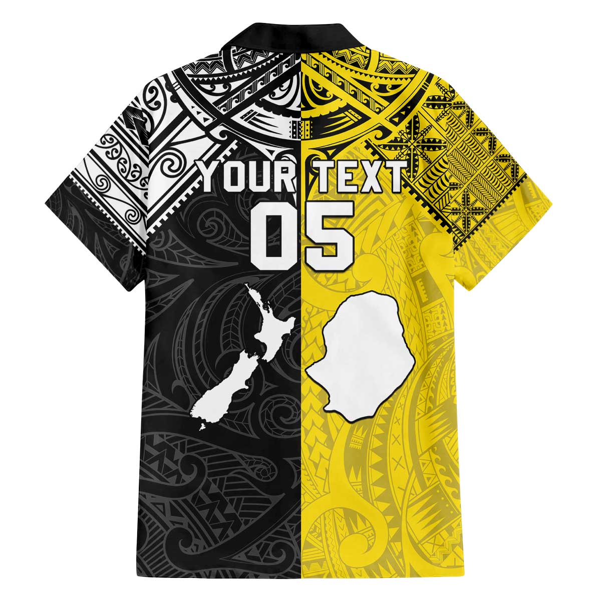 Custom New Zealand Maori And Niue Hiapo Family Matching Off The Shoulder Long Sleeve Dress and Hawaiian Shirt Lizard And Coconut Crab Together LT05 - Polynesian Pride