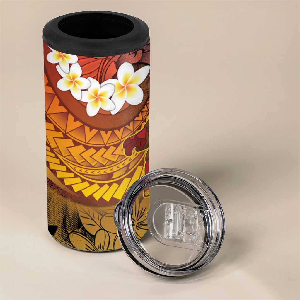 Papua New Guinea Retro Christmas 4 in 1 Can Cooler Tumbler Hamamas Krismas - Polynesian Pride