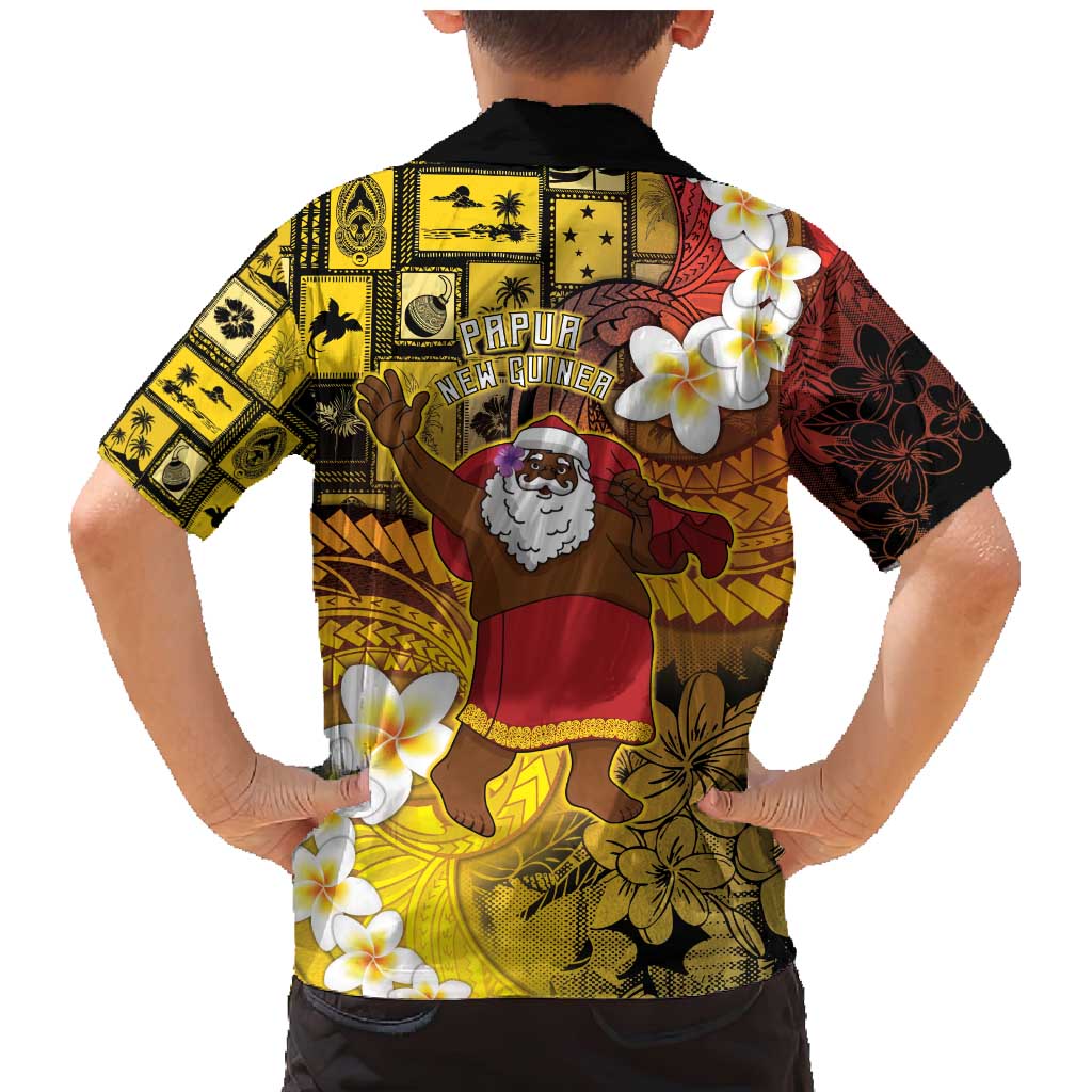 Papua New Guinea Retro Christmas Family Matching Mermaid Dress and Hawaiian Shirt Hamamas Krismas LT05 - Polynesian Pride