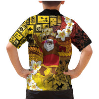 Papua New Guinea Retro Christmas Family Matching Mermaid Dress and Hawaiian Shirt Hamamas Krismas LT05 - Polynesian Pride