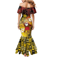 Papua New Guinea Retro Christmas Family Matching Mermaid Dress and Hawaiian Shirt Hamamas Krismas LT05 - Polynesian Pride