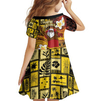 Papua New Guinea Retro Christmas Family Matching Summer Maxi Dress and Hawaiian Shirt Hamamas Krismas LT05 - Polynesian Pride