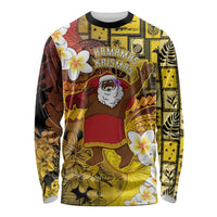 Papua New Guinea Retro Christmas Long Sleeve Shirt Hamamas Krismas LT05 Unisex Colorful - Polynesian Pride