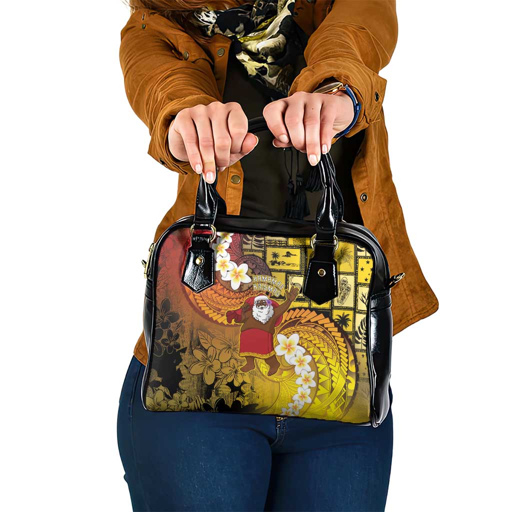 Papua New Guinea Retro Christmas Shoulder Handbag Hamamas Krismas - Polynesian Pride
