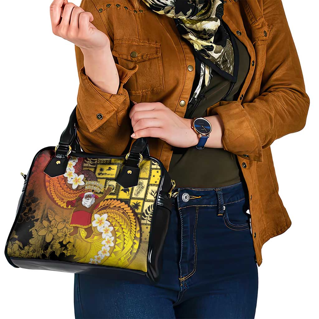 Papua New Guinea Retro Christmas Shoulder Handbag Hamamas Krismas - Polynesian Pride