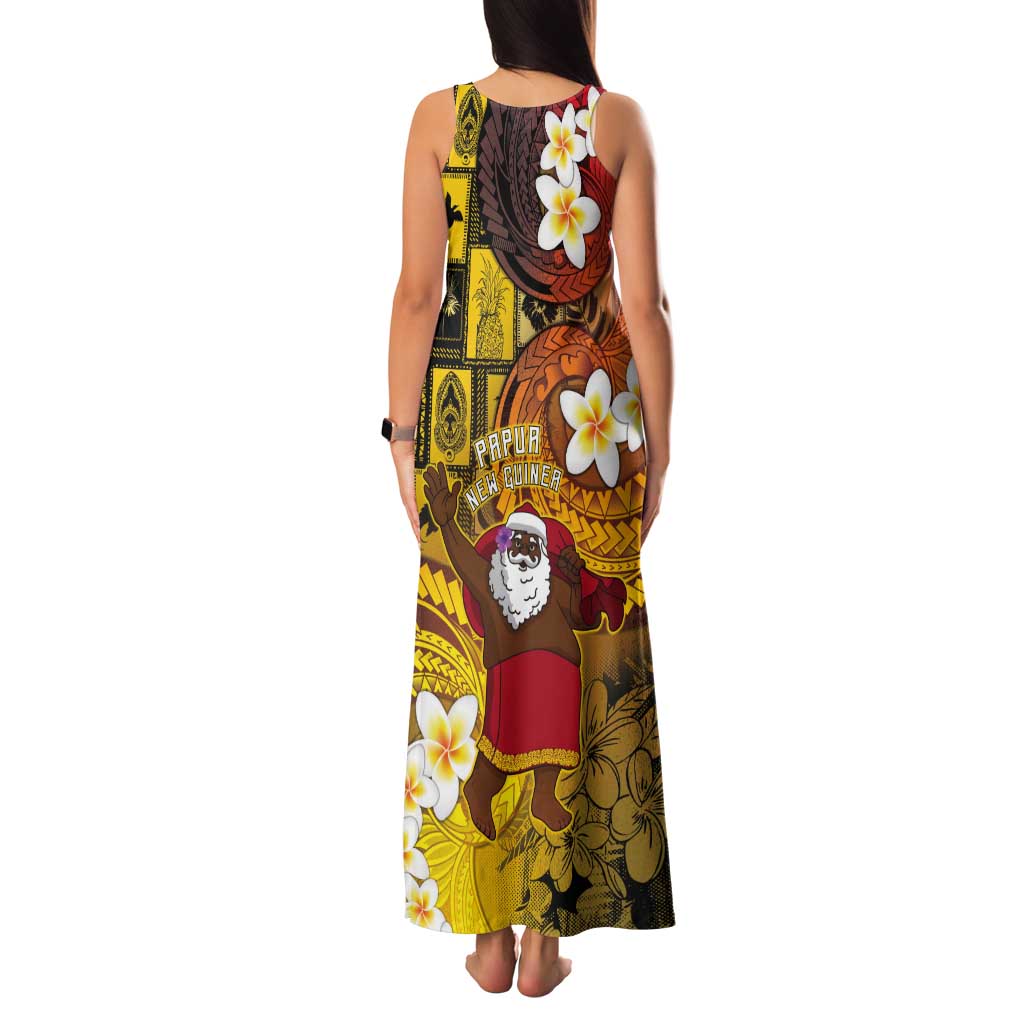 Papua New Guinea Retro Christmas Tank Maxi Dress Hamamas Krismas - Polynesian Pride