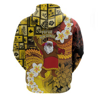 Papua New Guinea Retro Christmas Zip Hoodie Hamamas Krismas LT05 - Polynesian Pride