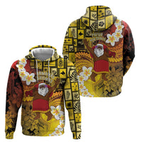 Papua New Guinea Retro Christmas Zip Hoodie Hamamas Krismas LT05 - Polynesian Pride