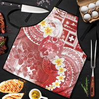 Tonga Christmas Apron Kilisimasi Fiefia Retro Style Red - Polynesian Pride