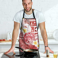 Tonga Christmas Apron Kilisimasi Fiefia Retro Style Red - Polynesian Pride