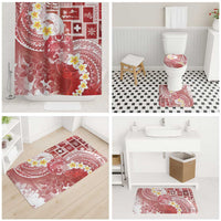 Tonga Christmas Bathroom Set Kilisimasi Fiefia Retro Style Red - Polynesian Pride