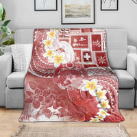 Tonga Christmas Blanket Kilisimasi Fiefia Retro Style Red - Polynesian Pride
