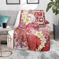 Tonga Christmas Blanket Kilisimasi Fiefia Retro Style Red - Polynesian Pride
