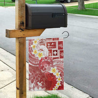 Tonga Christmas Garden Flag Kilisimasi Fiefia Retro Style Red - Polynesian Pride