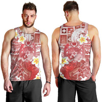 Tonga Christmas Men Tank Top Kilisimasi Fiefia Retro Style Red - Polynesian Pride