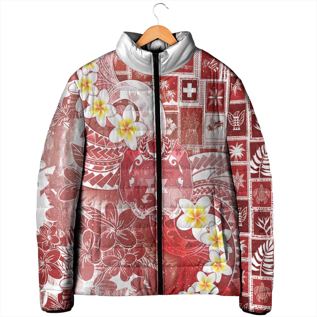 Tonga Christmas Padded Jacket Kilisimasi Fiefia Retro Style Red - Polynesian Pride