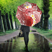 Tonga Christmas Umbrella Kilisimasi Fiefia Retro Style Red - Polynesian Pride