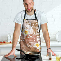 Tonga Christmas Apron Kilisimasi Fiefia Retro Style Brown - Polynesian Pride