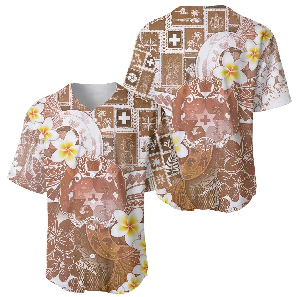 Tonga Christmas Baseball Jersey Kilisimasi Fiefia Retro Style Brown - Polynesian Pride