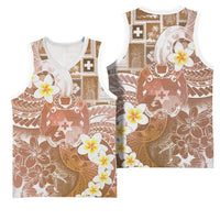 Tonga Christmas Basketball Jersey Kilisimasi Fiefia Retro Style Brown - Polynesian Pride